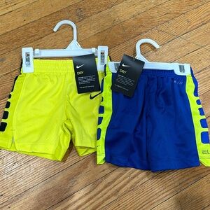 Toddler Infant Baby Nike Dri-Fit Basketball Shorts Lot of 2 Size 18 Months Blue